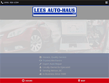 Tablet Screenshot of leesautohaus.com